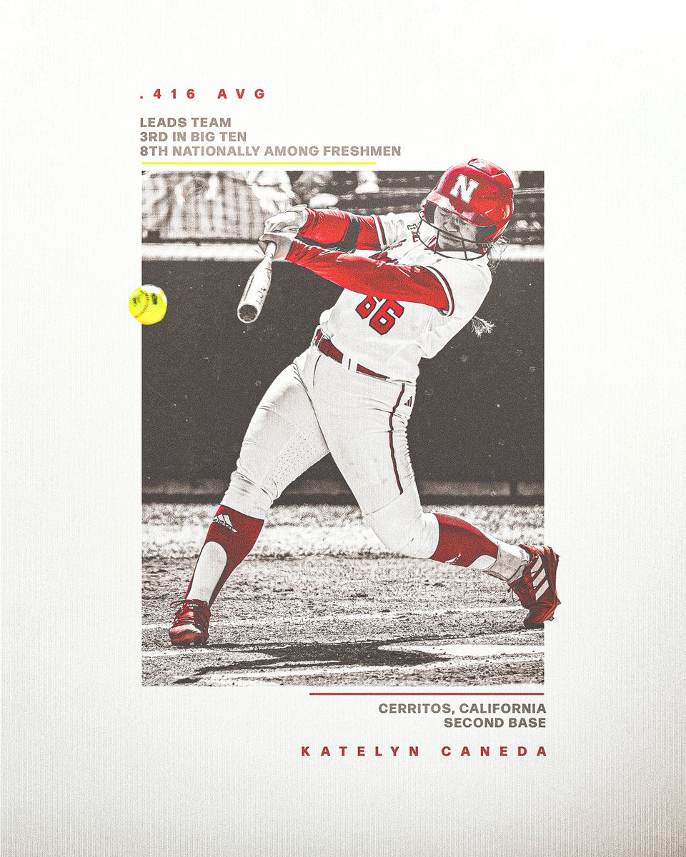 Nebraska Softball (@huskersoftball) on Twitter photo they call her baby kate, but she don't play like it.
<a href="/KatelynCaneda/">Kate Caneda</a> is tearing it up at the plate in year #1. they call her baby kate, but she don't play like it.
<a href="/KatelynCaneda/">Kate Caneda</a> is tearing it up at the plate in year #1.