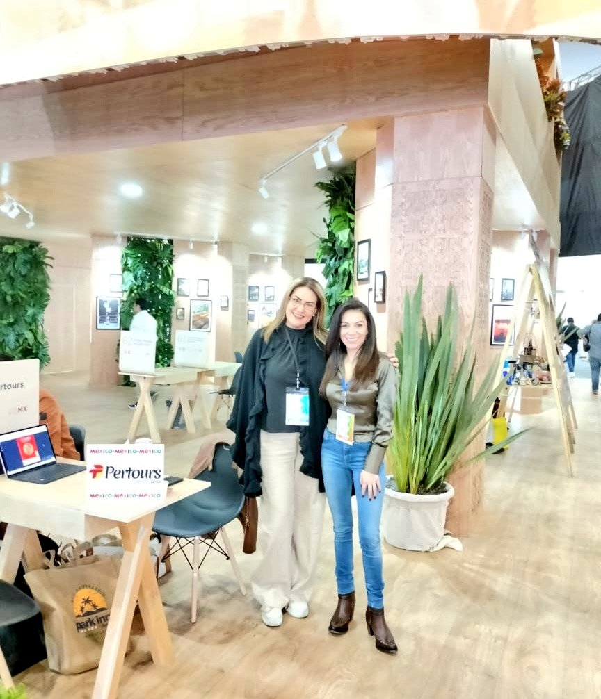 NexosTuristicos's tweet photo. #TianguisTuristico2023 | Destacada participación de @Pertours_Mexico en el reciente @TianguisTurisMX
Cabe destacar que PERTOURS MÉXICO & DMC, es un operador de destino con más de 35 años de experiencia con oficinas en #CDMX #Cancún y #Medellin @PertoursOficial #Pertours https://t.co/of0iJQIxFs