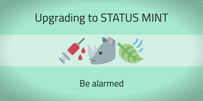 SecretAlerts's tweet photo. 🦏💉🍃 Upgrading to STATUS MINT 🍃💉🦏
💉We are looking for mandatory volunteers! We have invented a new tablet that protects against giant rhinos. Pretty cool! https://t.co/GLRTkFNTzB