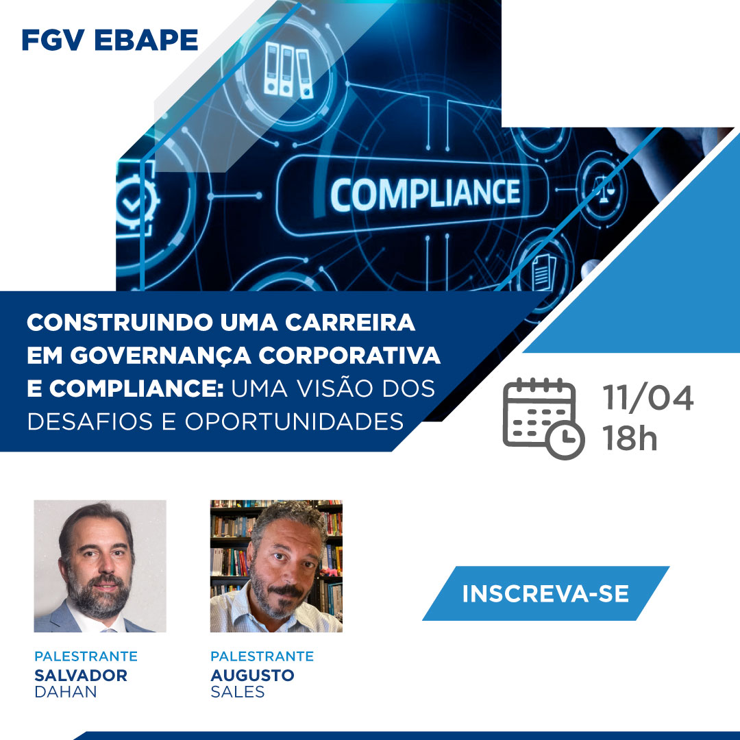Nesta apresentação, Salvador Dahan irá compartilhar sua visão sobre a construção de uma carreira bem-sucedida em governança corporativa e compliance, oferecendo insights sobre os desafios e oportunidades que os profissionais enfrentam atualmente.  evento.fgv.br/construindouma…
