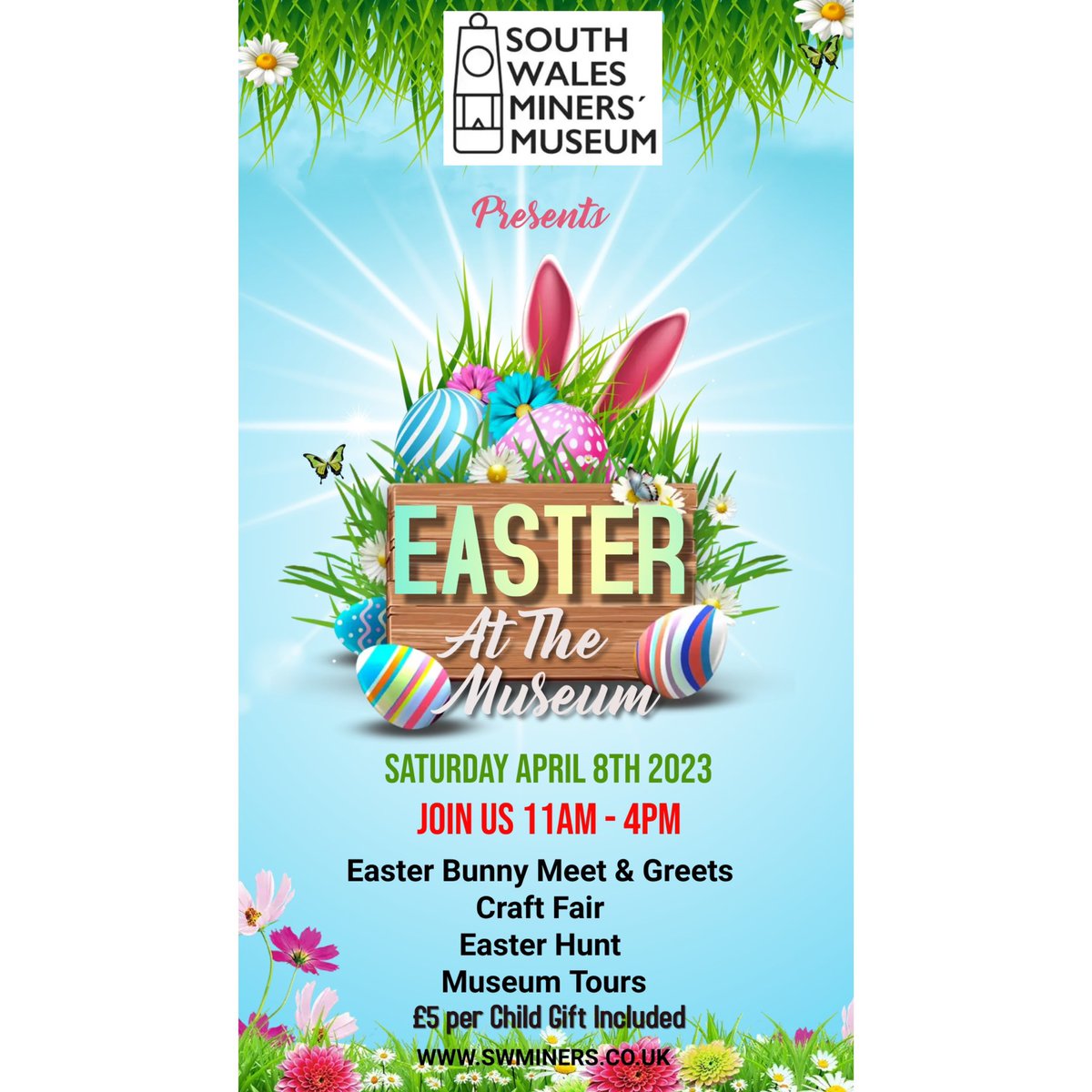 Easter at the Museum this Saturday!!
Mr Easter will be arriving 11am via steam train !