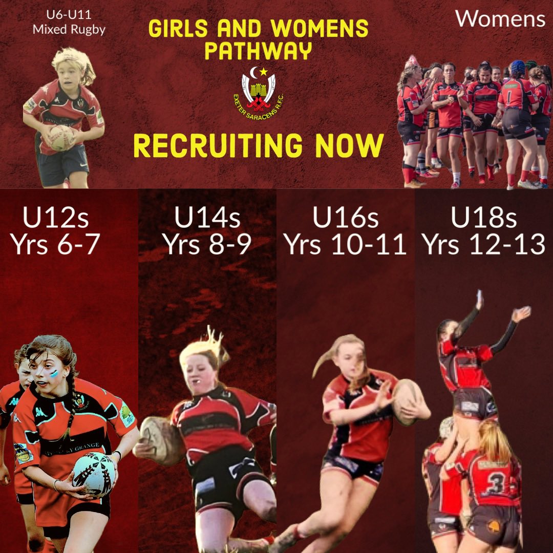 Exeter Saracens RFC Girls section tweet media