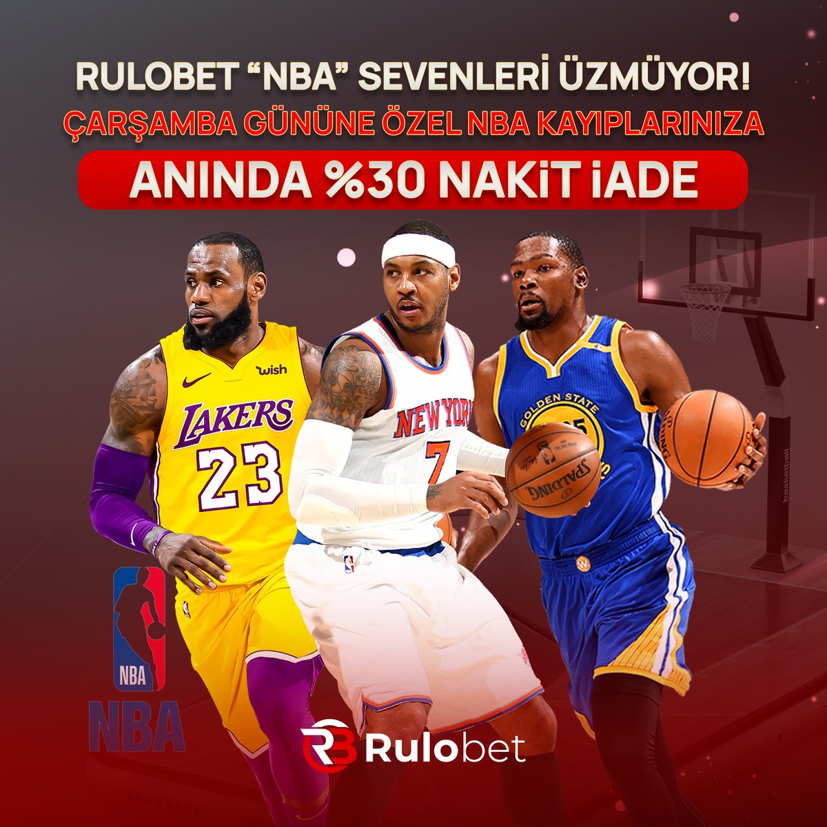 rulobetcom's tweet photo. 🏀Rulobet Basketbool Sevenler Kazanmaya Kaldığı Yerden Devam Ediyor !

🤑 #NBA Kayıplarınıza Özel Anlık %30 Nakit İade!

💲En Yüksek Oranlar  Limitsiz Bahis !

📷Belgesiz - Evraksız 500.000₺ çekim  Fırsatı!

👉 https://t.co/ScKXuhkNjC 👈

#Rulobet152 #rulobet #Basket #basketbool https://t.co/LJYkNbp0Bx