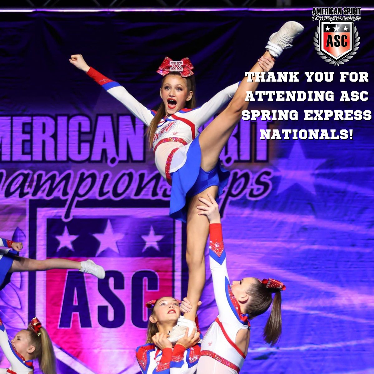 ASCSPIRIT's tweet photo. Thank you for joining us at our Spring Express Nationals this weekend in Tulsa for an incredible day of cheer &amp; dance 🏆 We appreciate you all! 

#ascspirit #ascspringexpress https://t.co/yQNEFyT0X0