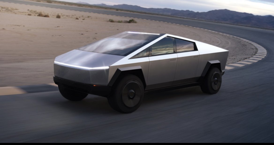 Just found out that the Tesla Cybertruck is in fact a real car and is not a 3D model that someone spent about 5 min making.