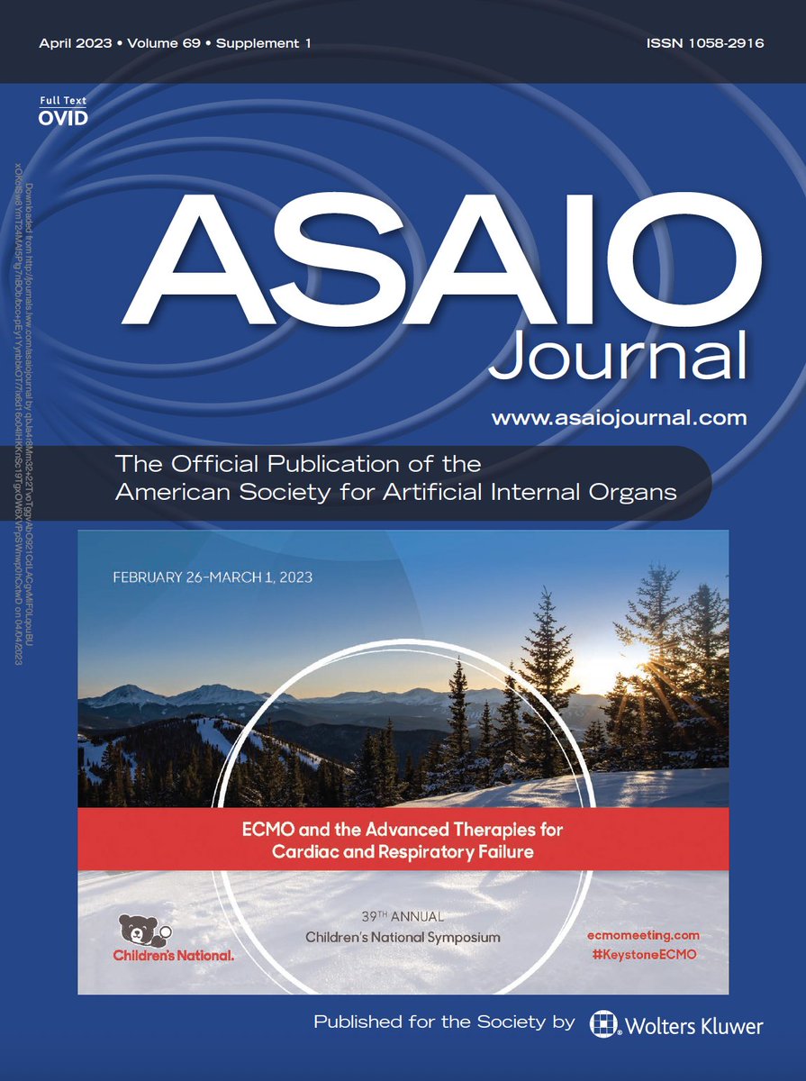 ELSOOrg's tweet photo. Meeting abstracts of the 39th Annual Children’s National Symposium: #ECMO and the advanced therapies for cardiac and respiratory failure are now available, open access, in a special issue of @asaiojournal #FOAMcc #FOAMecmo #PedsICU #KeystoneECMO
🖇️  https://t.co/0yYyU9lIdz https://t.co/HxBP3hXKAI