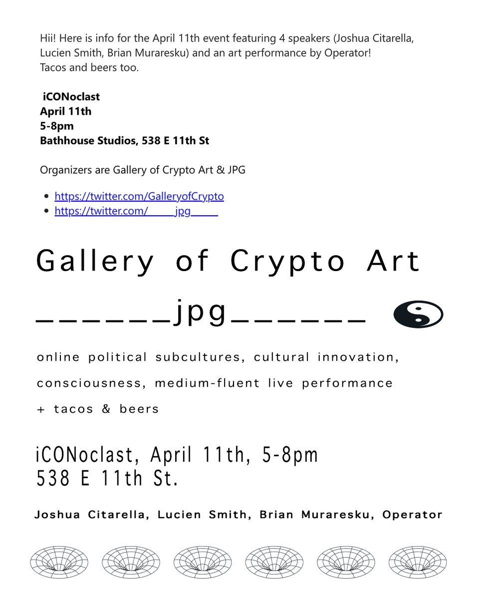 Gallery of Crypto Art “GOCA” (@galleryofcrypto) on Twitter photo 