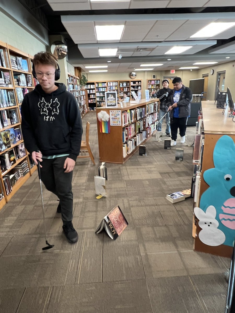 The SLHS media center offers games for students. #AmericasSchool