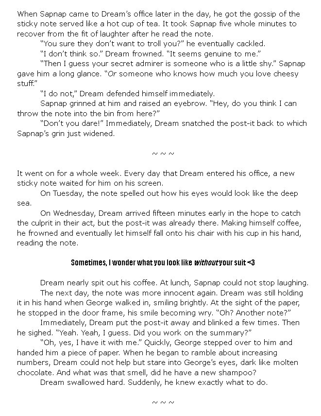 Thunderburk_'s tweet photo. Dnf CEO AU "Love notes" 📝♥️

CEO!Dream x assistant!George
Idiots in love🫠
//slightly suggestive

Doesn't have anything to do with my last CEO drabble - I just wanted to try something closer to @mushyruuu's art🤗 https://t.co/jF4yOLzTYY