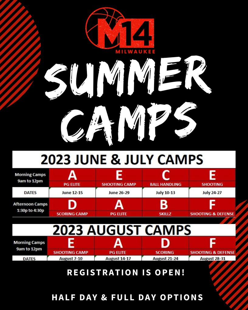 M14HoopsMKE's tweet photo. Book your M14Hoops Summer Camps Now! - https://t.co/To9MuNPKcy https://t.co/3y9mU3PwXS