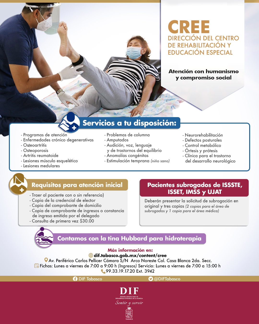 Centro De Rehabilitacion Y Educacion Especial (CREE) DIF TABASCO