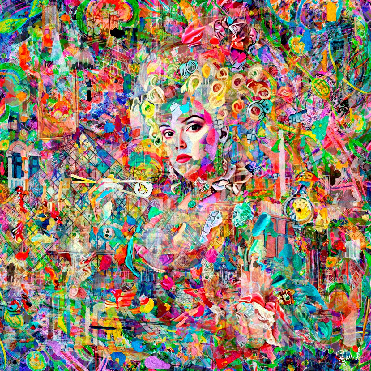 JeffRolandMagic's tweet photo. @CozomoMedici @rollbitcom Dear Cozomo,after thinking of an original and talented artist whose love i love and respect,
I thought of @ekavibes 
and here i'm suggesting her work
" I love Sushi " 
https://t.co/Cov5DRSQEq

I hope you will consider her for your collection, she 's a very valuable addition https://t.co/R1jC0ex7IQ