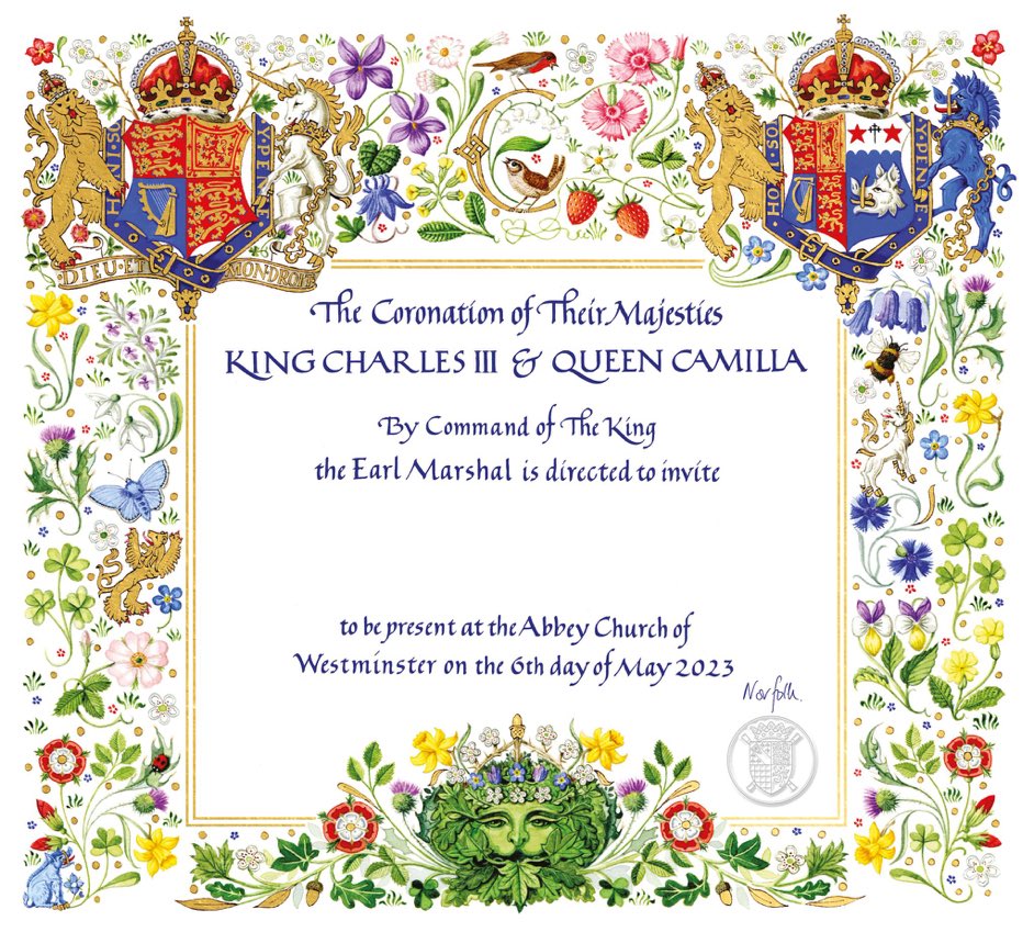 You’ve got royal mail! ✉️ 👑

With colour bursting off the paper, roses, daffodils, thistles and shamrocks greeted those invited to attend the historic coronation of Their Majesties King Charles III and Queen Camilla.