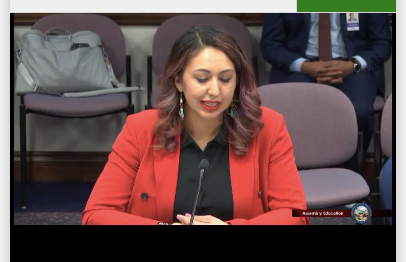 SylviaLazos's tweet photo. “This is personal. I am now an instructor coach and I want to help my teachers. We need to make campuses safe by having more teachers on campus” #AB323

⁦@SelenaTorresNV⁩ 
#sisepuede https://t.co/E5bKsWJOia