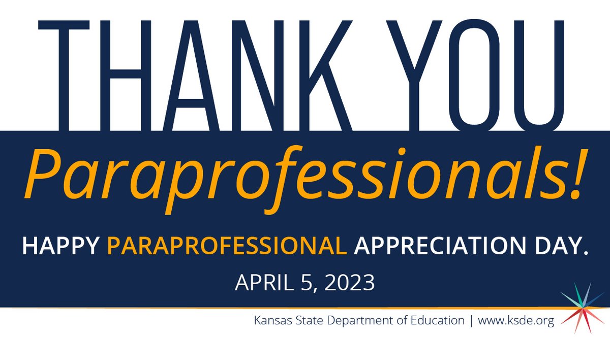 You may call them paraprofessionals. We call them mentors, champions, advocates, leaders and heroes.

Thank you, paraprofessionals, for all that you do for Kansas teachers and students.

Today, we celebrate you!