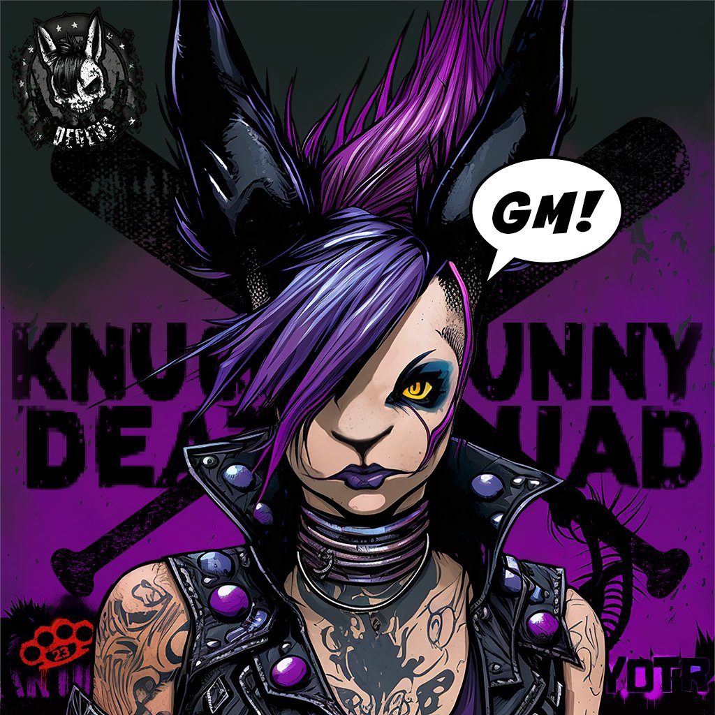 GM/GA!!

#YearOfTheRabbit mint droppin soon...hop in to the Burrows for daily opportunities to get you a FREE Mint 👀

#NFTCommunity #NFTArt #SolanaNFT #KBDS #NFTs #KnuckleUp #KnuckleBunnyDeathSquad