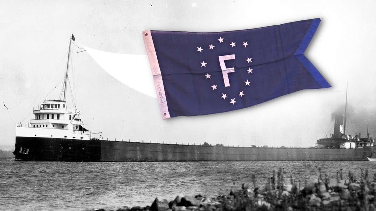 NMGLToledo's tweet photo. Discover the fascinating world of ship flags and their history on the Great Lakes! 💙 From house flags to celebratory flags and signal flags, these symbols have played a crucial role in communication and identification on the water. https://t.co/pfTTfJ9Air
