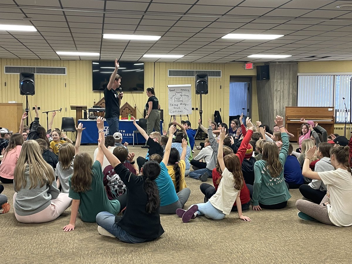 jchappuiscf's tweet photo. CFES 5th grade Kindness Retreat @youthfrontiers Thank you to the wonderful group of high schoolers that joined us. https://t.co/f21BnLB3LH