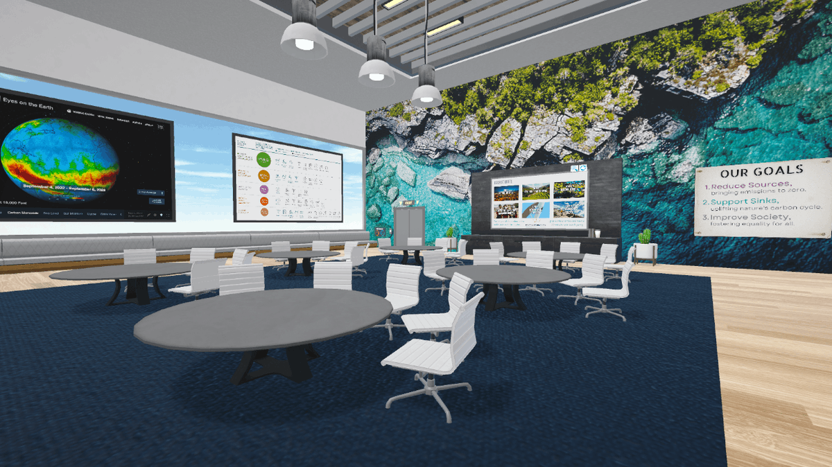 Beautiful scenes define every Interactive Community Experience. In these unique exhibits, Virbela #MetaverseSolutions provides themed #VR experiences that inspire and connect your company to new initiatives and ideas. Learn more ➡️ bit.ly/3cXc3h8