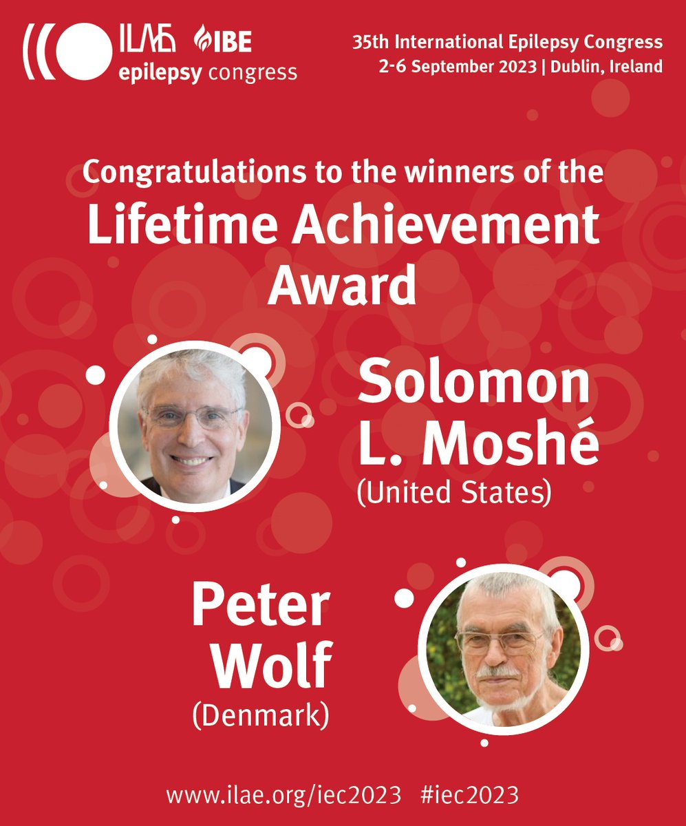 International League Against Epilepsy (@ilaeweb) on Twitter photo The Lifetime Achievement Award is the highest honour presented by <a href="/IBESocialMedia/">IBE Epilepsy</a> & #ILAE to recognize truly exceptional persons with a record of achievement in work against #epilepsy. Congratulations to our 2023 recipients: Solomon L. Moshé & Peter Wolf!
ilae.org/awards/lifetime The Lifetime Achievement Award is the highest honour presented by <a href="/IBESocialMedia/">IBE Epilepsy</a> & #ILAE to recognize truly exceptional persons with a record of achievement in work against #epilepsy. Congratulations to our 2023 recipients: Solomon L. Moshé & Peter Wolf!
ilae.org/awards/lifetime