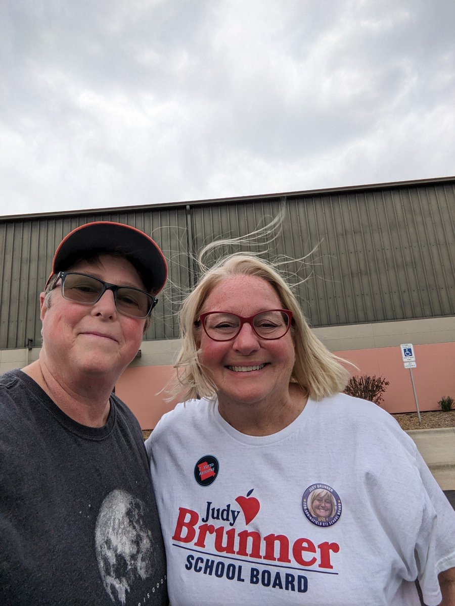 JudyBrunner's tweet photo. Another voter on #TeamBrunner . I’m so glad the weather cooperated! https://t.co/yT7GVbLsXP