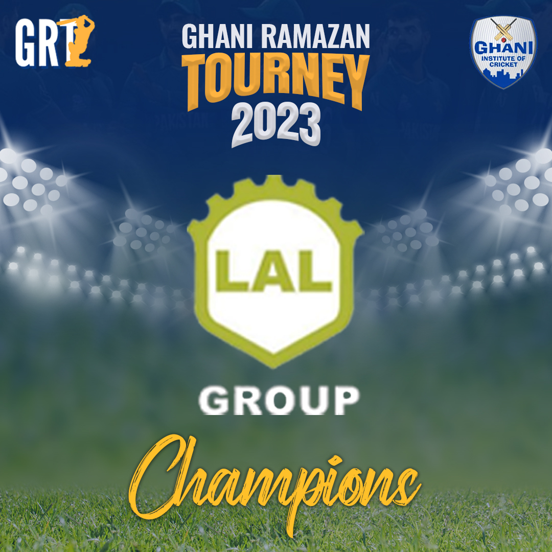 The first champion of Ghani Ramzan Tourney 2023
'H B LAL Group'
Truly impeccable performance.

#isramzanlahore #ghaniglass #livetournaments #lahorecricket #GhaniInstituteofCricket #ramzancricket #livecricket #PakCricket
