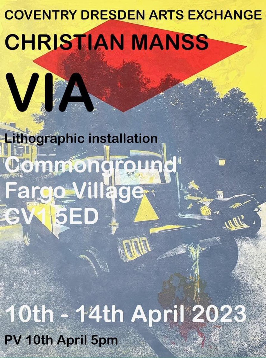 #Dresden artist Christian Manss, exhibition of lithographs. Pre View 10th April 5pm. @covobservernews @CTPSR_Coventry @MCaselyHayford @warwickengages @CovHums