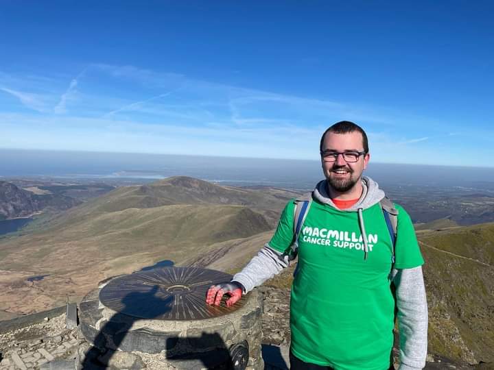 Creative_MsE's tweet photo. Our fantastic music teacher walked up Snowden dressed as his favourite superhero: Spiderman! Money was raised and is still being collected for Macmillan Cancer support. So proud of him. 
#CancerAwareness #macmillan #SpiderMan    #musicteacherisspiderman @StAnnesRCHS https://t.co/7WsnqoNbL3