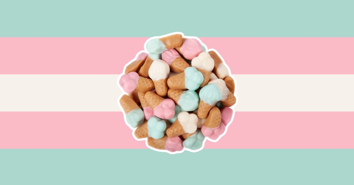 LGBT+ flags color picked from CANDY! 🍭🍬
1) lesbian
2) mlm
3) bisexual
4) transgender