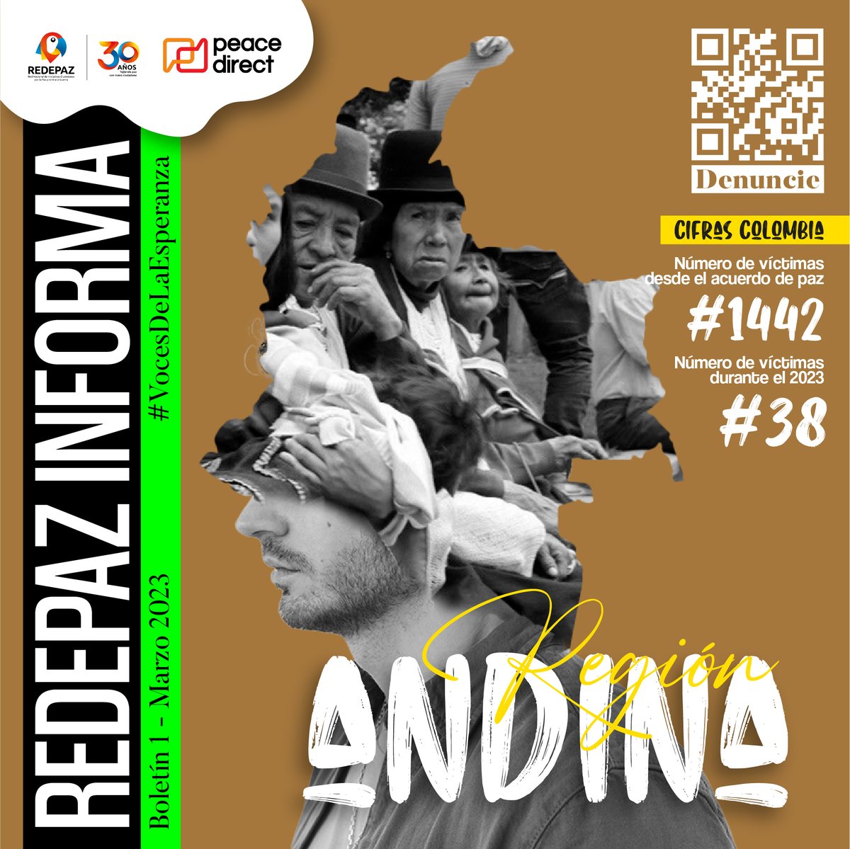 Redepaz_Oficial's tweet photo. #REDEPAZINFORMA || Desde hoy proporcionaremos información actualizada sobre las cifras de víctimas del conflicto armado en cada región de Colombia.
#REDEPAZ sigue comprometida en promover diálogos constructivos, en pro de la PazTotal e integral.
¡Gracias por leernos! https://t.co/EIBbhwfmDY