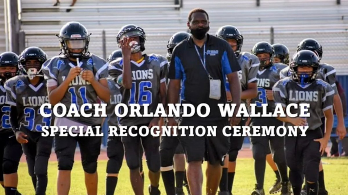 Cathedral City Youth Lions Coach Orlando Wallace Recognition Ceremony youtu.be/29WBaKwCGU8 via <a href="/YouTube/">YouTube</a>