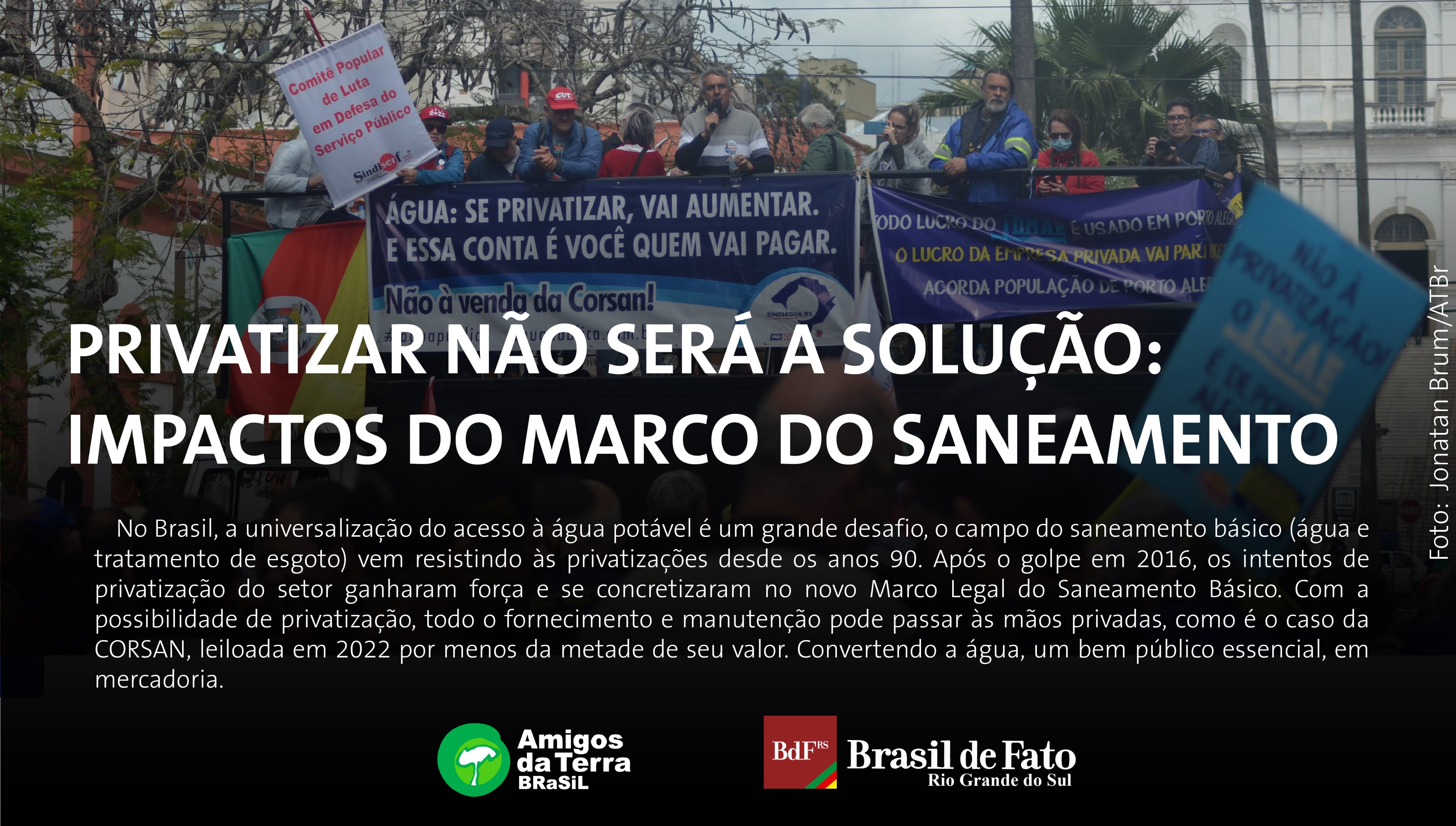 Desmonte do saneamento no Rio Grande do Sul: PSDB liquida Corsan   Sindicato dos Trabalhadores em Água, Esgoto e Meio Ambiente do Estado de  São Paulo