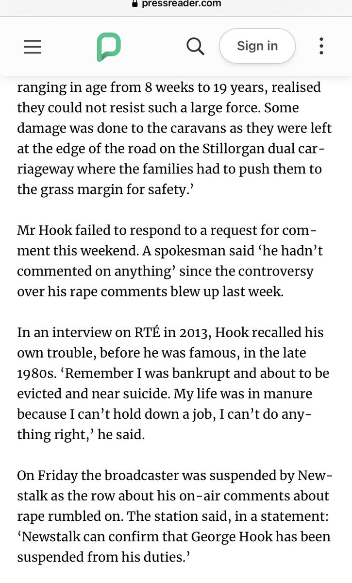 RuthCoppingerSP's tweet photo. #GeorgeHook hitched the caravan of a Traveller widow to his Mercedes as part of the eviction of families from Foxrock by his residents association. dumping them on the side of the Stillorgan dual carriageway. Despicable. And he’s given a platform for his views on #evictions https://t.co/a30fm2xDvw