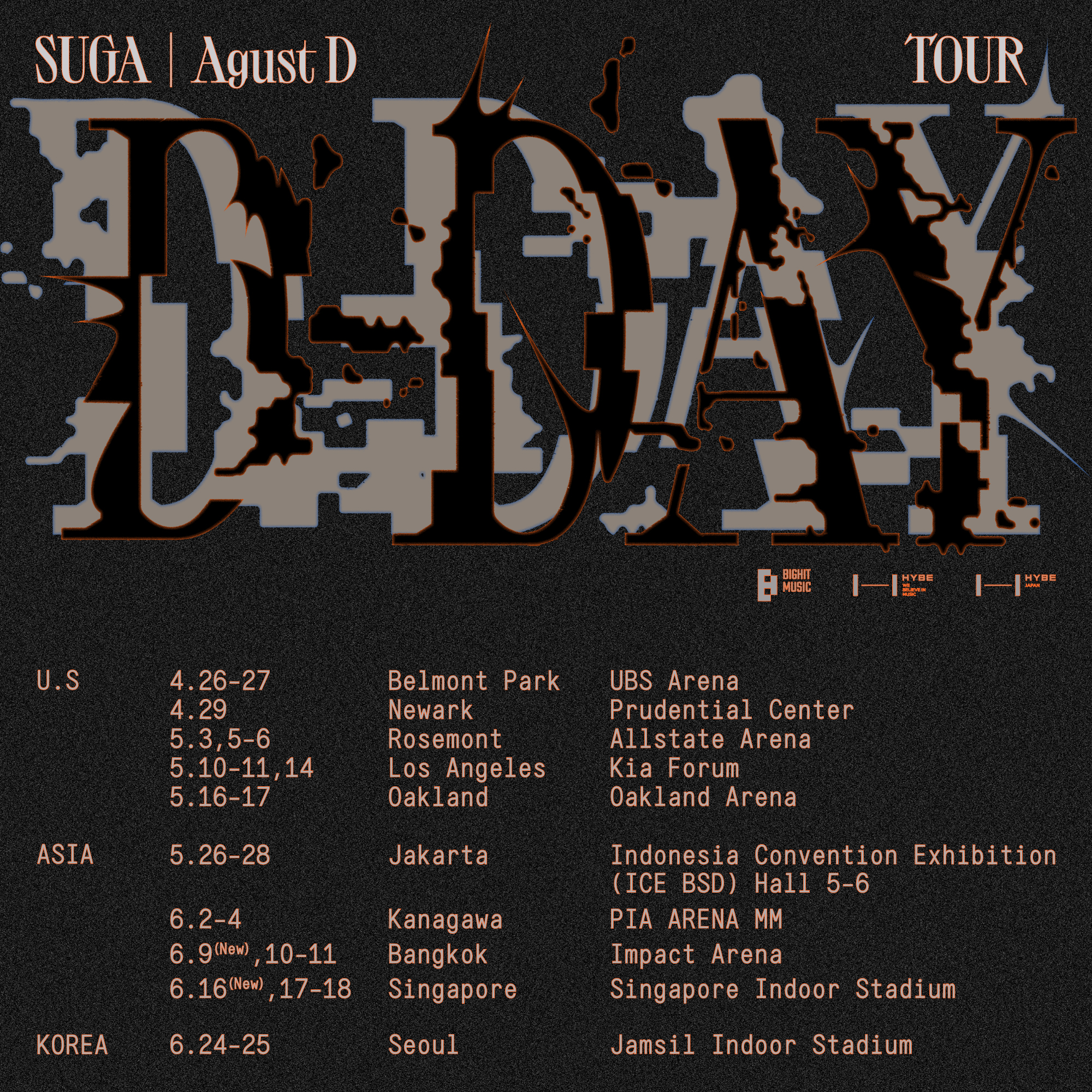 K-POP・アジア Agust D TOUR 'D-DAY' SUGA: Agust D Tour 'D-DAY' the Movie (2024) - IMDb