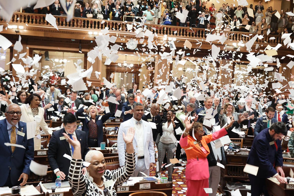 THANK YOU <a href="/jasonesteves/">Jason Esteves</a> <a href="/SonyaHalpern_/">Senator Sonya Halpern</a> @JoshforGeorgia <a href="/SenNanOrrock/">Nan Orrock</a> <a href="/elenaparent/">Elena Parent</a> <a href="/SairaForGeorgia/">Rep. Saira Draper</a> <a href="/BetsyforGeorgia/">Rep. Betsy Holland, HD54</a> <a href="/PedroPeteMarin/">Pedro Pete Marin</a> <a href="/PhilForGeorgia/">Rep. Phil Olaleye</a> <a href="/sheaforgeorgia/">Rep Shea Roberts</a> and MANY others for for your dedication and for fighting the good fight @ GA’s legislature this session. Onward!