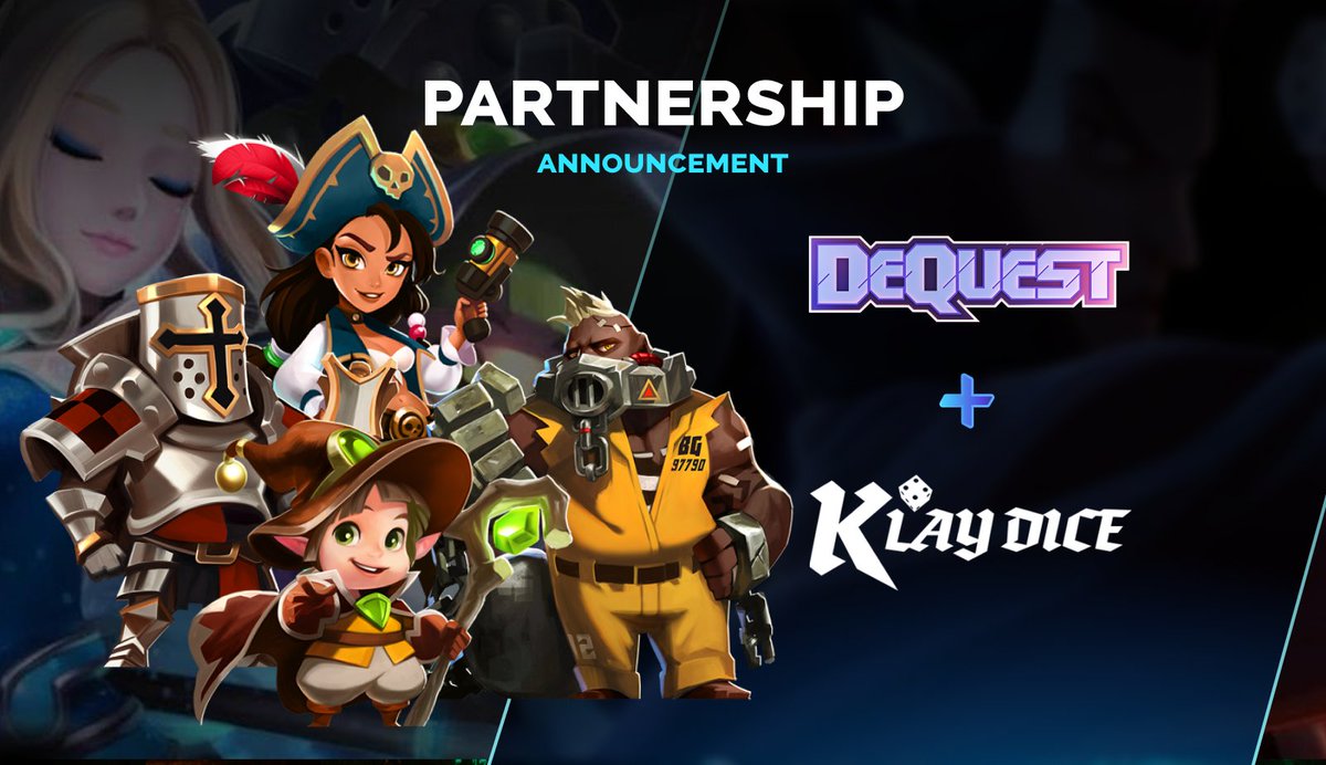 ⚔️ DeQuest x <a href="/klaydice/">KlayDice</a> ⚔️

Another day, another partnership!

🎮 We've just partnered up with KlayDice which is a Dice &amp; Earn project based on the Klaytn blockchain.