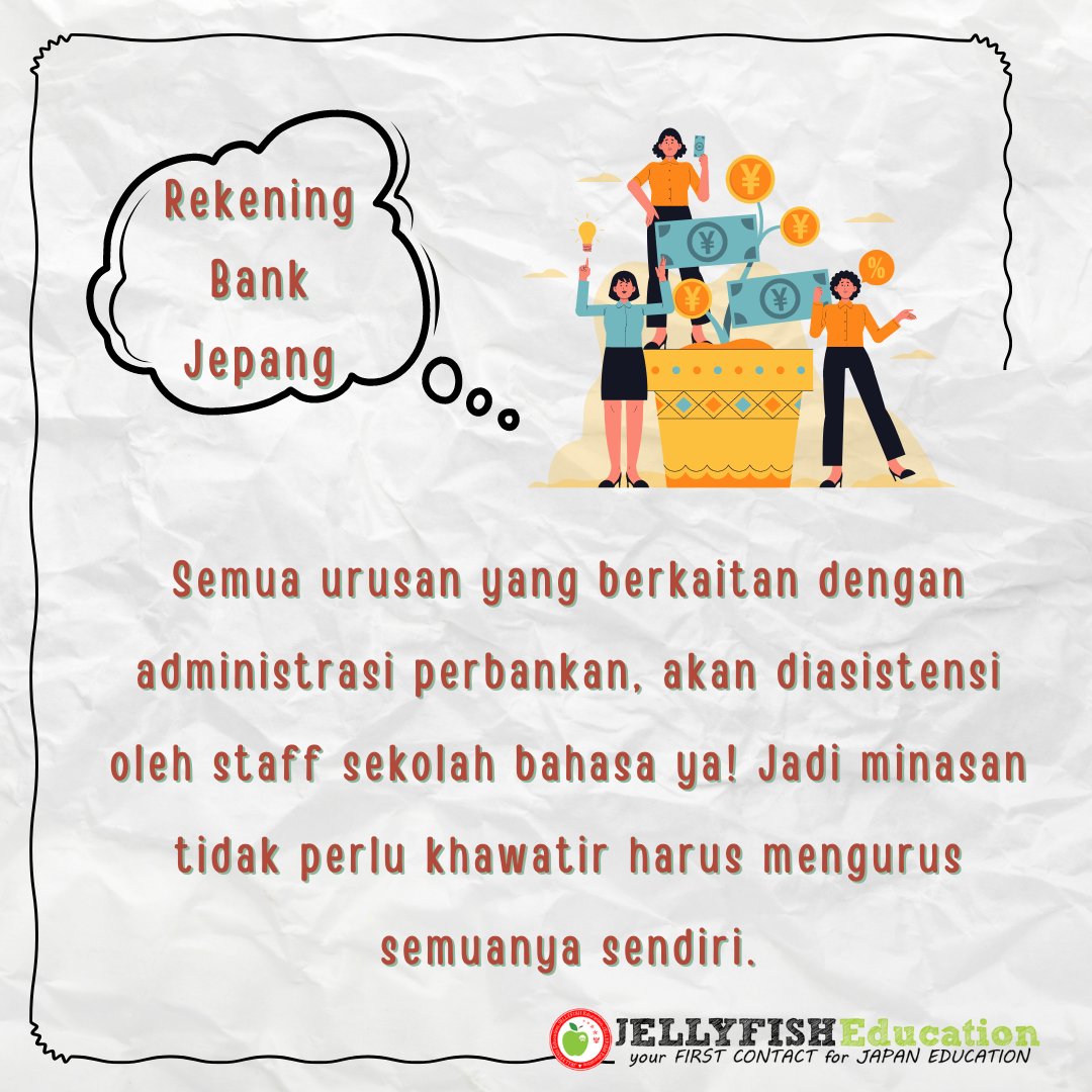 Jellyfish_INA's tweet photo. "Kak, ketika di Jepang nanti gimana cara aku bertransaksi dan menyimpan uang? 😢 Memangnya boleh ya siswa asing membuat rekening Jepang? 🤔 Caranya bagaimana? Apakah akan dibantu? 🥺"

Weits, langsung aja kita sikat infonya 👇👇👇 https://t.co/x0ULZBHjtk