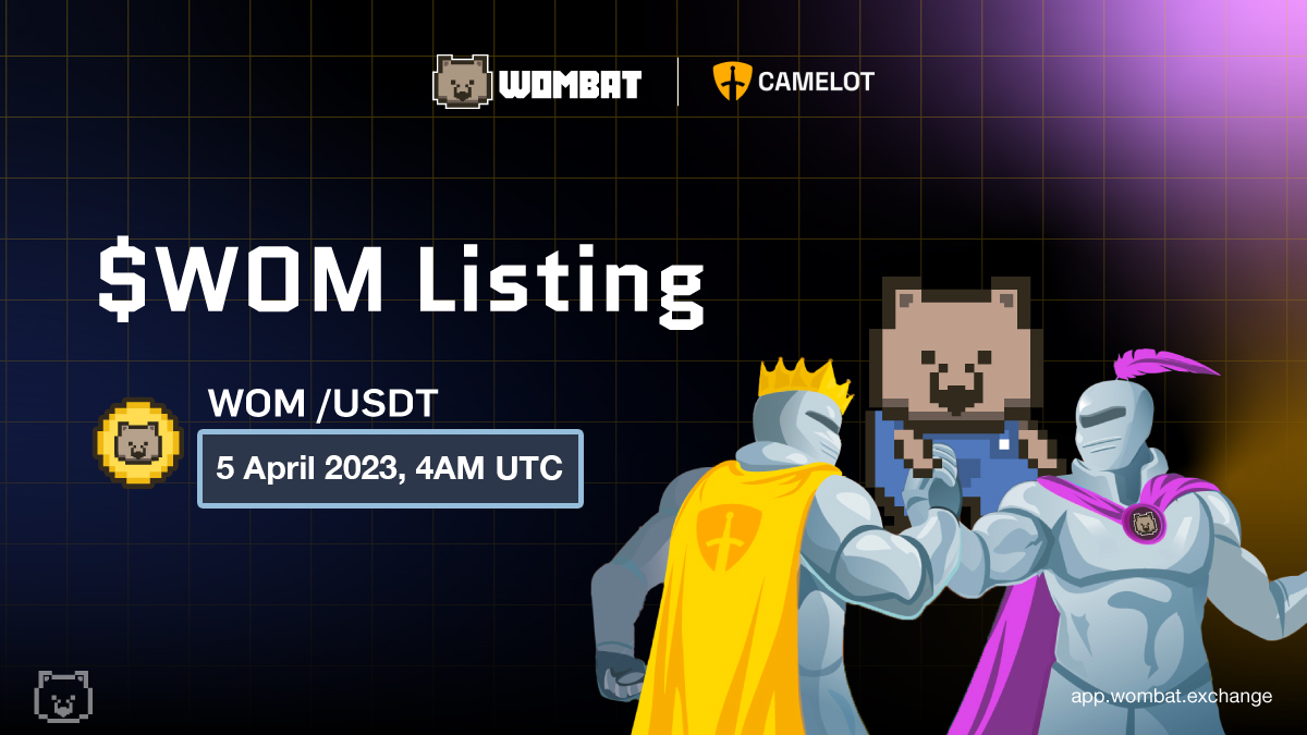 WombatExchange's tweet photo. Proud to join @camelotDEX roundtable - the fast-growing @arbitrum #DEX! 🔥

$WOM/USDT Pool is already LIVE &amp; incentives will be kicking in within 1 hour, where you can earn $GRAIL, $xGRAIL, $WOM &amp; swap fees!

🔗https://t.co/1TOKCFDcQE

Find out how to optimize your earnings 👇🧵 https://t.co/5ZwN60MKBH