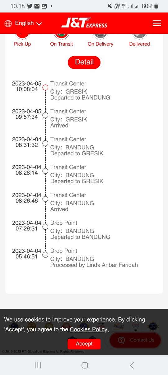 sooubjun's tweet image. Min kok ini dibalikin ke bandung lagi? Padahal saya butuhnya cepet @jntexpressid