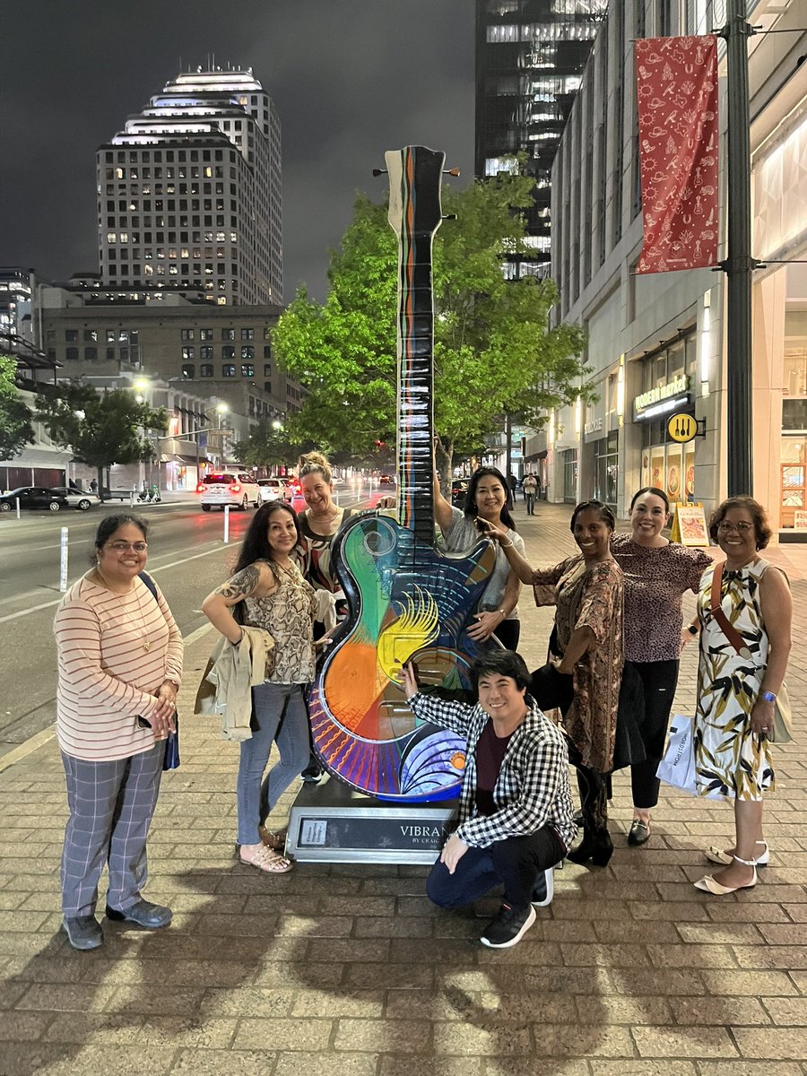 Learning Sharing Presenting Networking Team building Fun Silliness. We did it all at #AIMW23 in Austin TX. A #wickedawesome team from <a href="/StanfordDeptMed/">Stanford Department of Medicine</a>