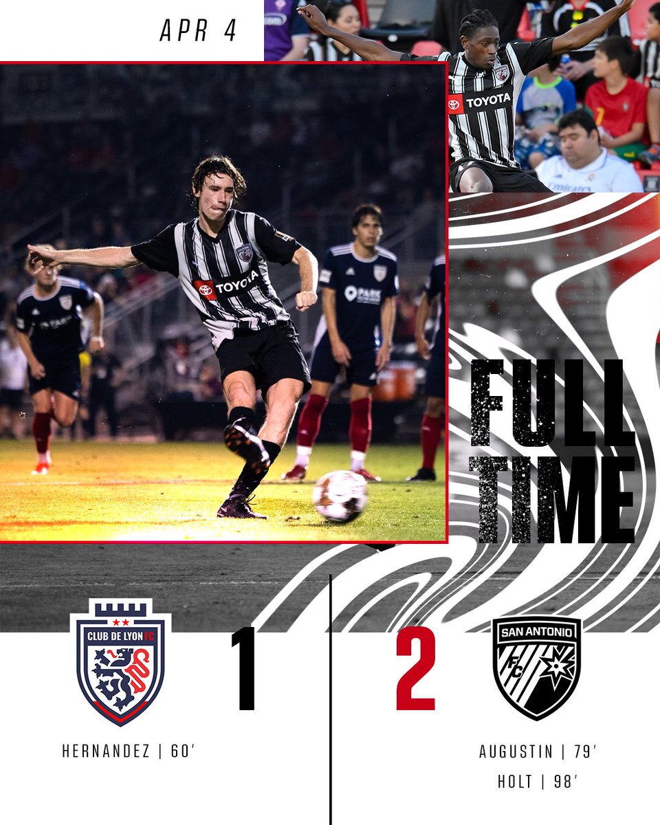 SanAntonioFC's tweet photo. FULL TIME 🔴⚫️

Nothing like that +3 feeling! 🫣

#Defend210 | #USOC2023 | 2-1 https://t.co/JtBCL9E3HV