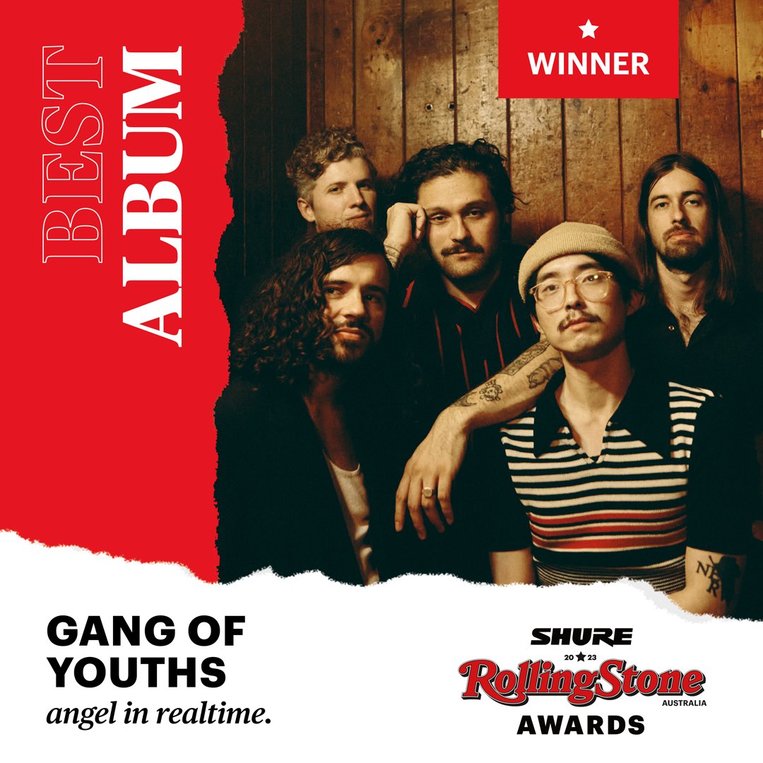 gangofyouths's tweet photo. thank u @rollingstoneaus 🙏🏼🙏🏼

also thanks to the endless list of people who helped us create this album. love to you all ❤️ 

listen to angel in realtime. here:
https://t.co/Pv4ZgiN4v1 https://t.co/Ky6JaREwbj