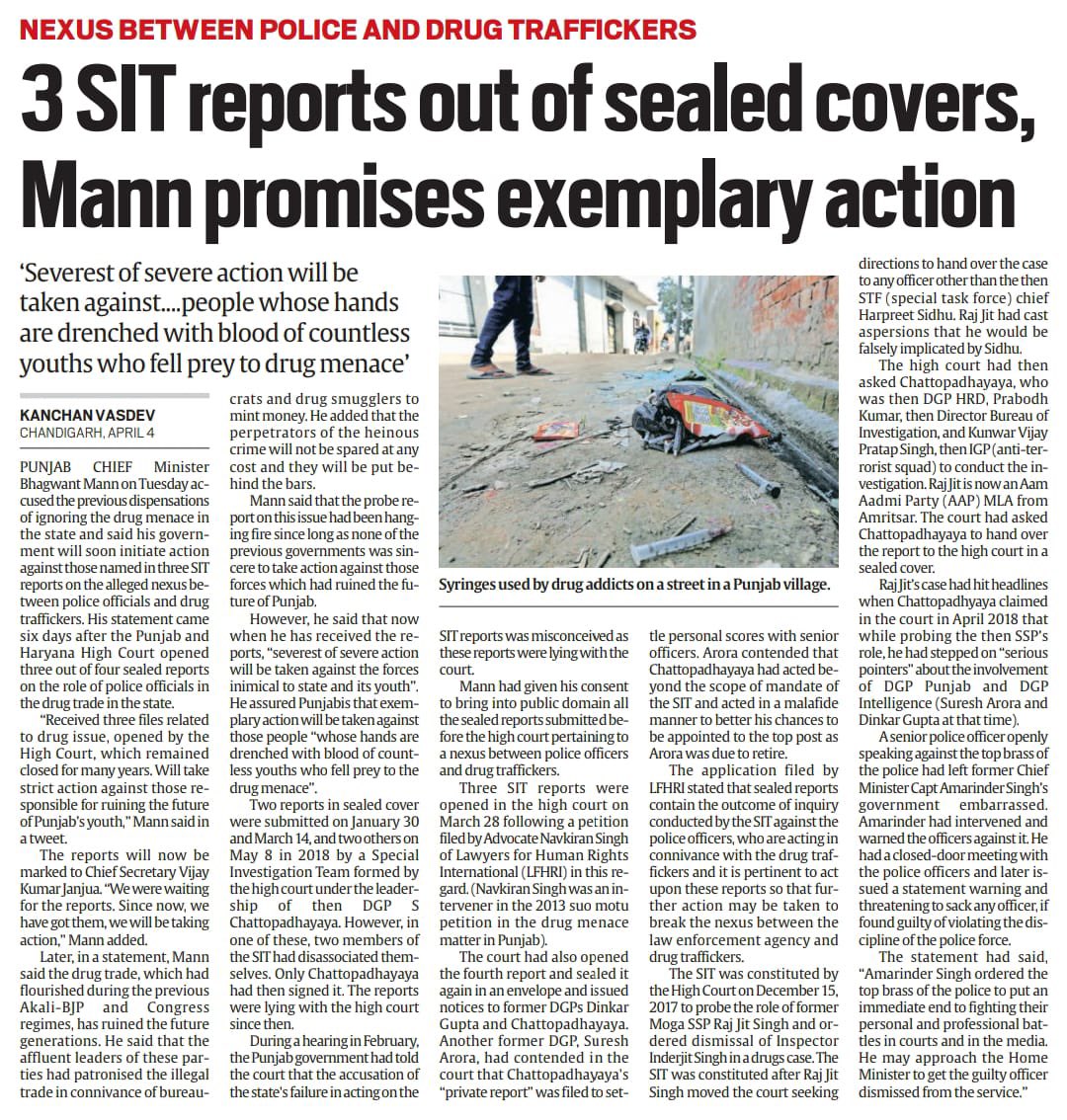 SukhpalKhaira's tweet photo. Punjab is awaiting with curiosity to know who all had ganged up to destroy our youth thru colossal drug trafficking? Now that 3 SIT reports are with @BhagwantMann we hope strict action will be taken against powerful politicians if any &amp; police officers involved in drug menace. https://t.co/hatjv4agjx