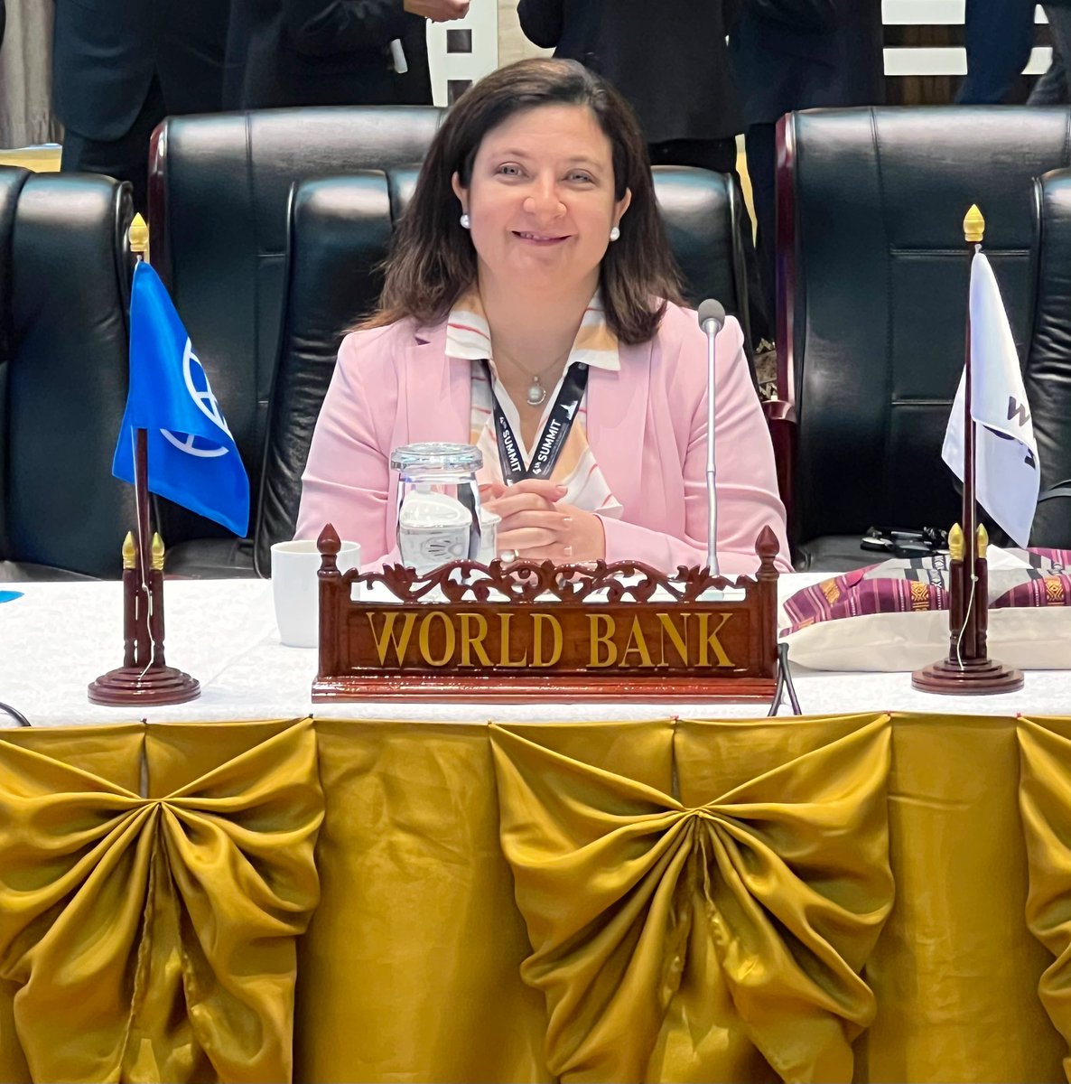 masotomayor's tweet photo. At the Prime Minister’s meeting in the 4th Mekong River Commission Summit. Fascinating to see Vietnam, Cambodia, Thailand and Lao PDR committed to collaborating on transboundary waters @WB_AsiaPacific @WorldBankWater observers and proudly supporting WRM capacity #4MRCSummit https://t.co/Kup0hQZrQr