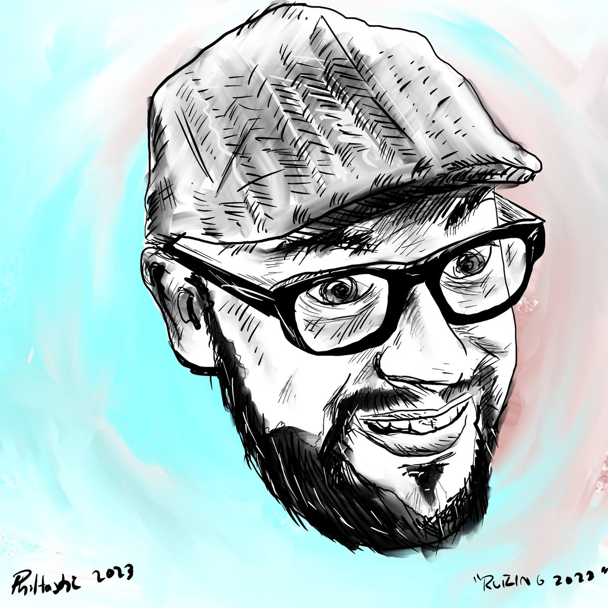 ruizoftheday1's tweet photo. “4.4.23” (2023) #ruizing #ruizingforever #chef #chefcarlruiz #beyondreproach #pinkiesout #rip #art #artwork #fanart Look for my annual Ruizing video tomorrow. I am doing a giveaway, you can enter by donating to the Carl Ruiz Scholarship Foundation. Look for it tomorrow 9 am et https://t.co/IPUE7ULiII