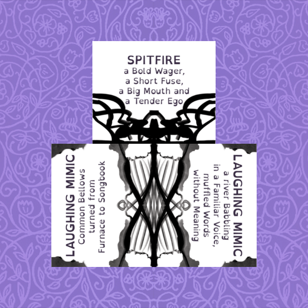 spindlewheelbot's tweet photo. QUIET KNIFE &amp; HUNTER

SPITFIRE x LAUGHING MIMIC

MOON &amp; BEHEMOTH https://t.co/4kiKWPNd6U