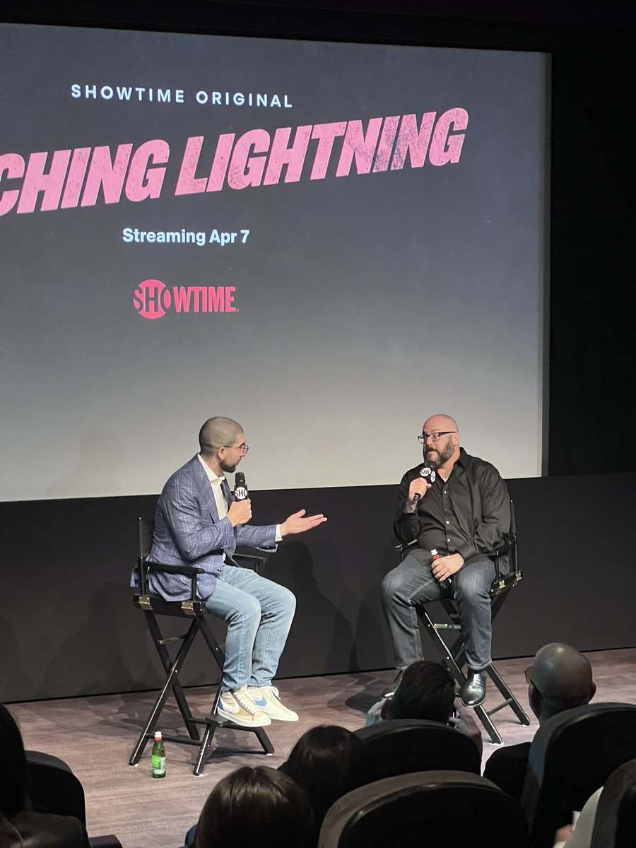 ats_fight's tweet photo. Ariel Helwani and Director Pat Kondelis⚡️

#CatchingLightningDoc https://t.co/aU9QidmcJh