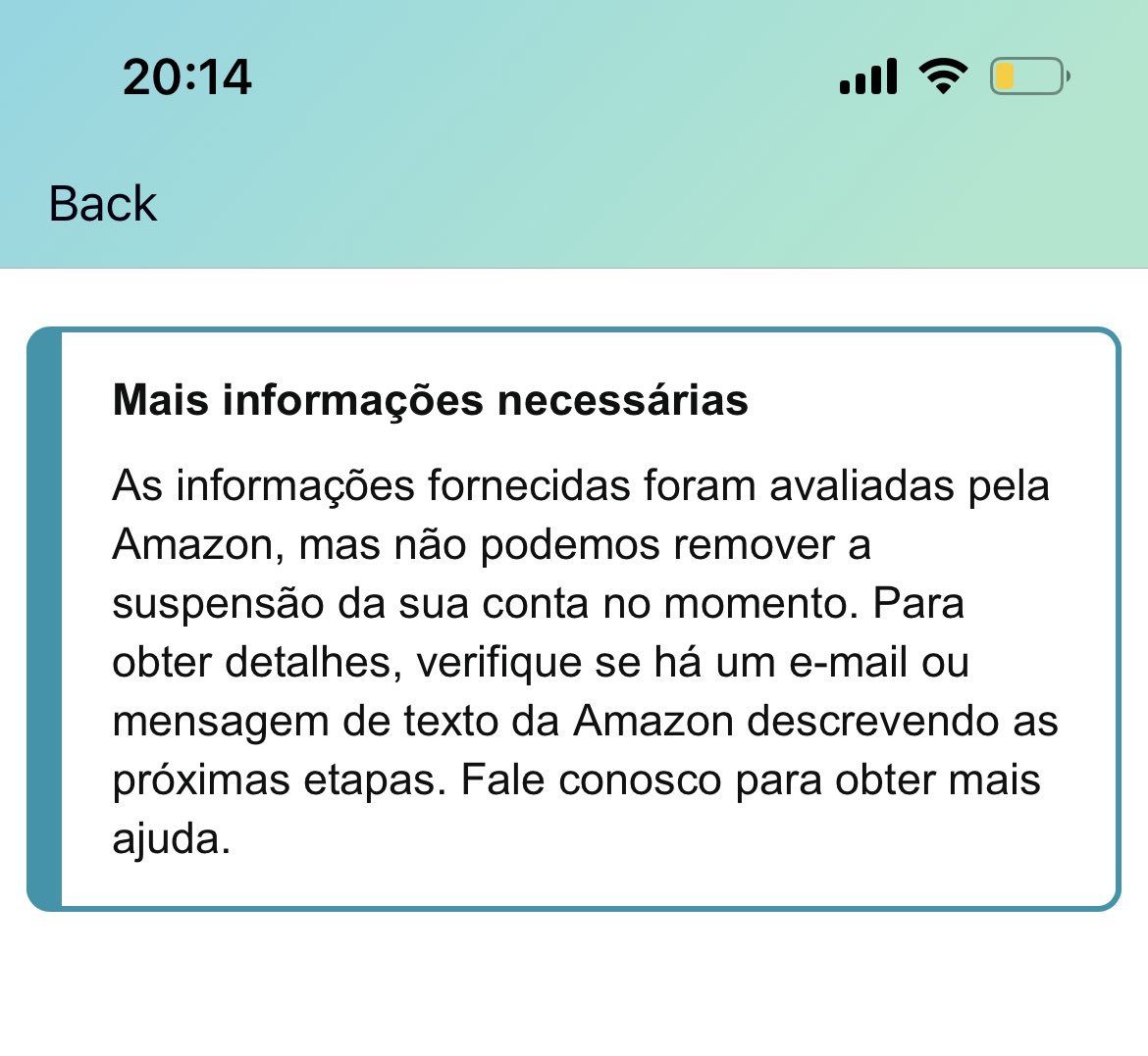 DeLucasfm's tweet photo. @AmazonHelp CONTINUA BLOQUEADA MINHA CONTA @amazon https://t.co/DITG0cwSpI