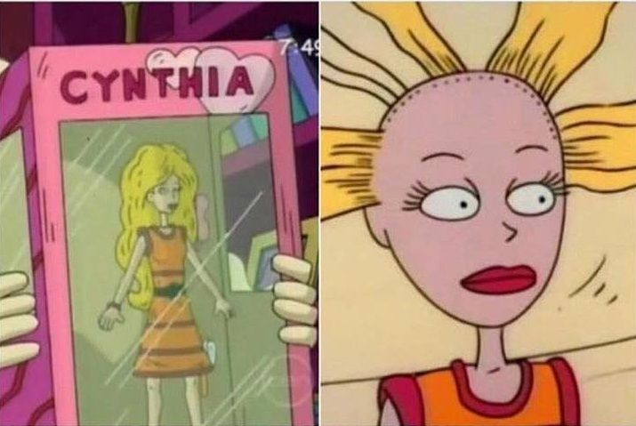SpacingInADaze's tweet photo. @Xx54ULF4N36xX @_1xras @gngsweet @PopBase I'm not talking about the color, but the material, because she's the only one with plastic hair instead of human hair, but now that you said it, I think you're probably right. There's even a barbie, on the trailer, that looks like Cynthia from Rugrats LOL https://t.co/AkP0OHRBmy