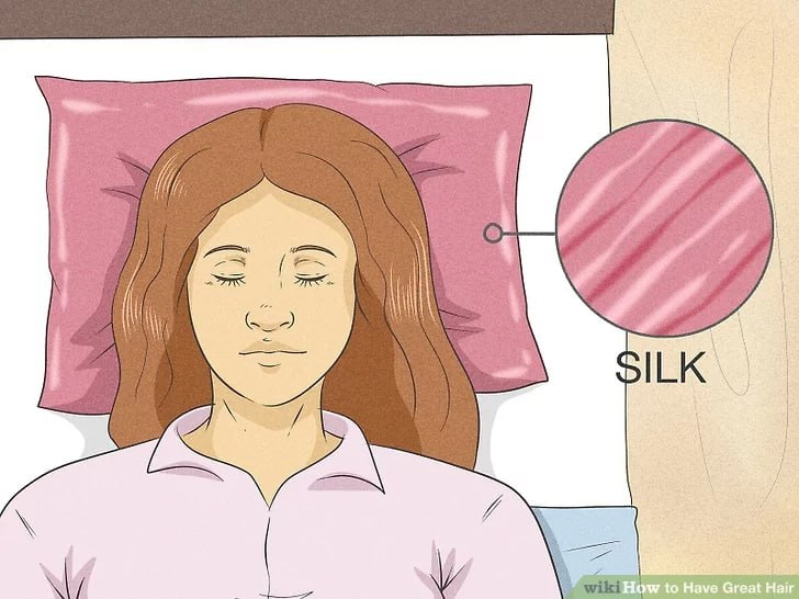 When you’re asleep, the friction between your hair and pillowcase may damage your hair and could make it look frizzy. You might be able to prevent this by switching to a silk pillowcase, which reduces friction. Try a silk pillowcase to see if it improves the look of your hair.